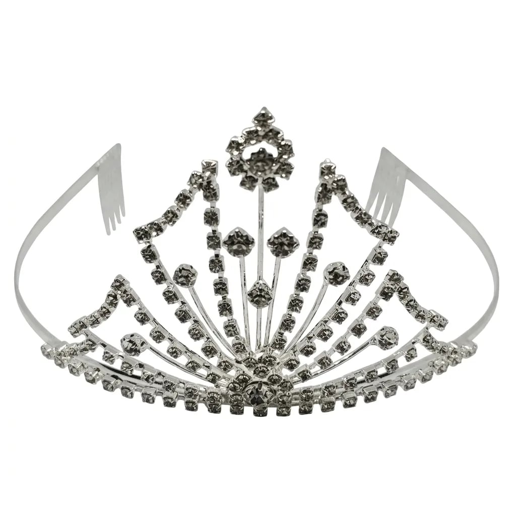 Sparkling Rhinestone Pageant Tiara | Crystal Bridal & Prom Crown